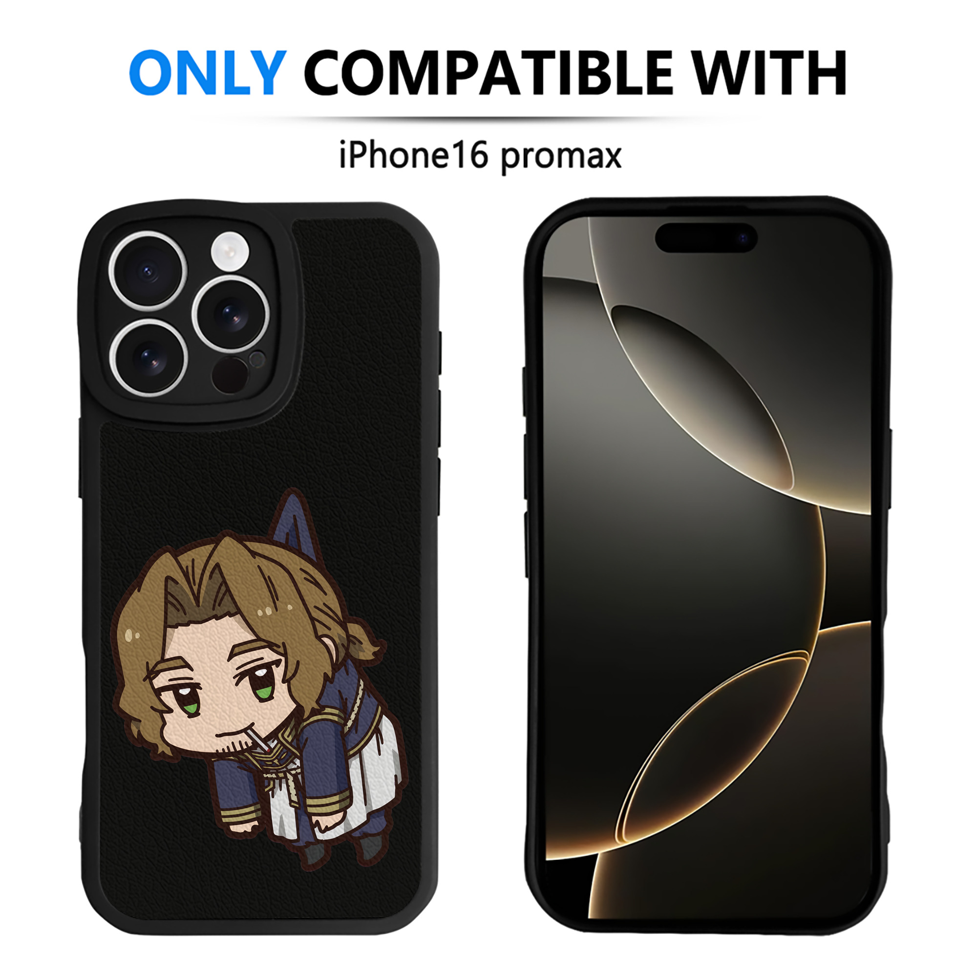 （画像用） 葬送のフリーレン Frieren 【iPhone 16シリーズ対応】シリコンスマホケース（レザー調） 材質：シリコン